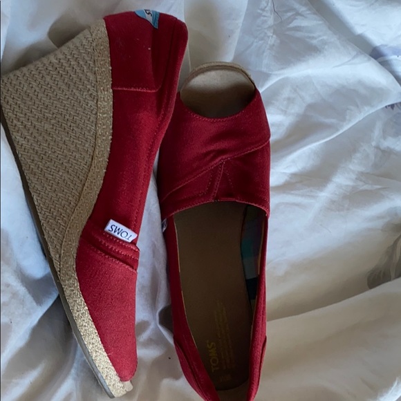 Toms- wedge shoes - red - Picture 3 of 4